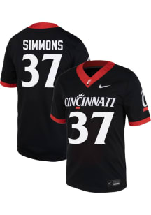 Weston Simmons  Nike Cincinnati Bearcats Black Football NIL Game Football Jersey