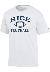 Champion Rice Owls White Football Football Jersey Short Sleeve T Shirt