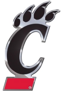 Cincinnati Bearcats Aluminum Color Car Emblem - Black
