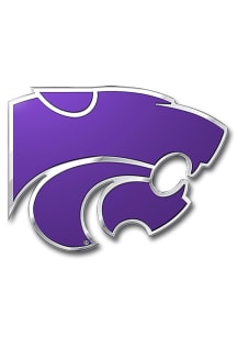 K-State Wildcats Aluminum Color Car Emblem - Purple