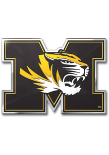 Missouri Tigers Aluminum Color Car Emblem - Black