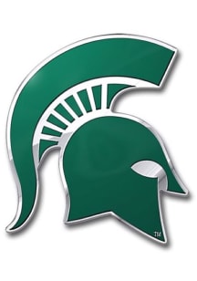 Michigan State Spartans Aluminum Color Car Emblem - Green