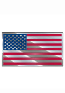 Americana USA Flag Car Emblem - Grey