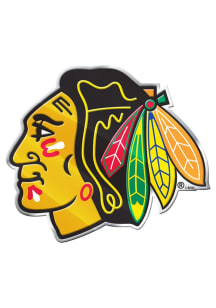 Chicago Blackhawks Color Car Emblem - Black