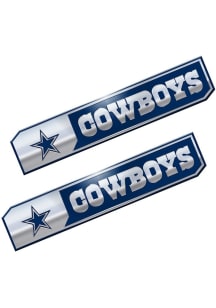 Dallas Cowboys 1.75x8.25 inch 2 Pack Truck Edition Car Emblem - Navy Blue