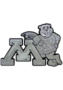 Minnesota Golden Gophers Molded Car Emblem - Silver
