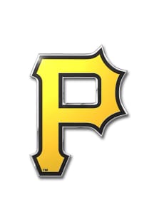 Pittsburgh Pirates Aluminum Car Emblem - Yellow