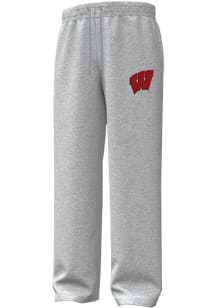 Under Armour Wisconsin Badgers Mens Grey Embroidered Sweatpants