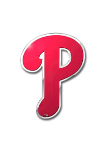 Philadelphia Phillies Red Letter Shaped Car Emblem - Red