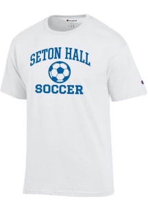 Champion Seton Hall Pirates White Soccer Jersey Short Sleeve T Shirt