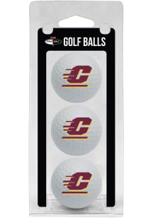 Central Michigan Chippewas 3 Pack Golf Balls
