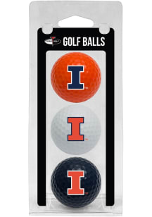 Illinois Fighting Illini 3 Pack Golf Balls