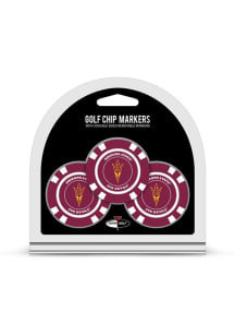 Arizona State Sun Devils 3 Pack Poker Chip Golf Ball Marker