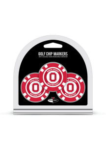 Ohio State Buckeyes 3 Pack Poker Chip Golf Ball Marker