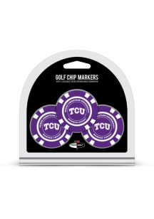 TCU Horned Frogs 3 Pack Poker Chip Golf Ball Marker
