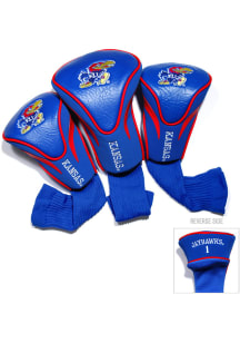Kansas Jayhawks 3 Pack Contour Golf Headcover