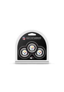 Pittsburgh Steelers 3 Pack Poker Chip Golf Ball Marker