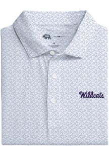 Onward Reserve K-State Wildcats Mens Purple Logo Repeat Short Sleeve Fashion Polo