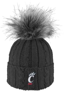 LogoFit Cincinnati Bearcats Charcoal Alps Pom Womens Knit Hat