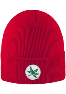 LogoFit Ohio State Buckeyes Red Northpole Cuffed Mens Knit Hat