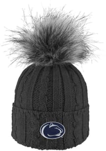 LogoFit Penn State Nittany Lions Charcoal Alps Pom Womens Knit Hat