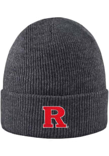 LogoFit Rutgers Scarlet Knights Grey Northpole Cuffed Mens Knit Hat