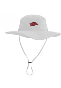 LogoFit Arkansas Razorbacks White Boonie Mens Bucket Hat