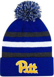 LogoFit Pitt Panthers Blue Youth Mascot Pom Youth Knit Hat