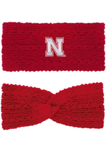 LogoFit Nebraska Cornhuskers Red Adaline Headband Womens Knit Hat