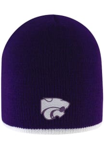 LogoFit K-State Wildcats Purple Bright Stripe Mens Knit Hat