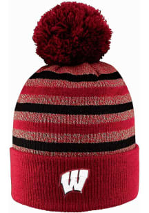 LogoFit Wisconsin Badgers Red Doc Mens Knit Hat