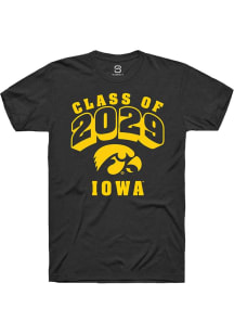 Summit Sportswear Iowa Hawkeyes Black Class of 2029 Short Sleeve T Shirt