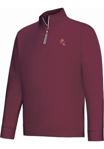 Footjoy Arizona State Sun Devils Mens Maroon Approach Long Sleeve Qtr Zip Pullover