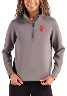 Cutter and Buck Houston Cougars Womens Graphite Roam Qtr Zip
