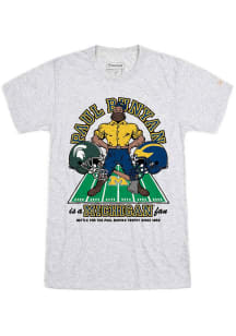 Homefield Michigan Wolverines Ash Paul Bunyan is a Michigan Fan Short Sleeve Fashion T Shirt