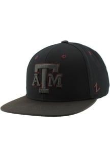 Zephyr Texas A&M Aggies Black Element 3D Snapback Mens Snapback Hat