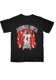 Jeremiah Smith Ohio State Buckeyes Black Cartoon Caricature Short Sleeve Fashion Player T Shirt