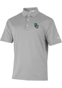 Columbia Baylor Bears Mens Grey Sand Tee Short Sleeve Polo