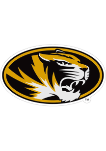 Missouri Tigers 8 inch Car Magnet - Gold