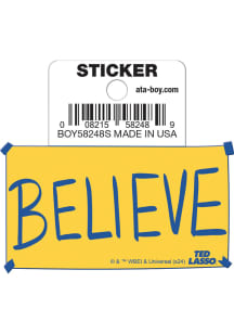 Kansas City Ted Lasso Believe Stickers - Yellow