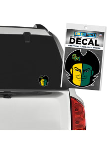 George Mason University Mascot Auto Decal - Green
