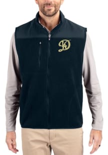 Cutter and Buck Los Angeles Dodgers Big and Tall Navy Blue City Connect Cascade Sherpa Mens Vest