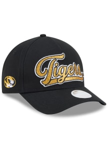 New Era Missouri Tigers Black Glitz 9FORTY M-Crown A-Frame Womens Adjustable Hat
