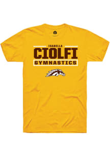 Isabella Ciolfi Western Michigan Broncos Gold NIL Stacked Box Short Sleeve Player T Shirt