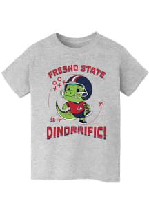 Vive La Fete Fresno State Bulldogs Youth Grey Dino-Riffic Short Sleeve T-Shirt