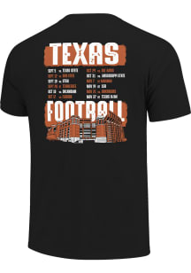 Texas Longhorns Black 2026 Football Schedule Short Sleeve T Shirt