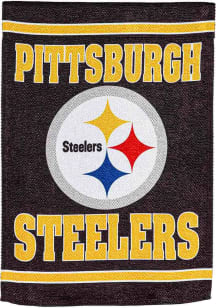 Pittsburgh Steelers Embossed Suede Banner - Black