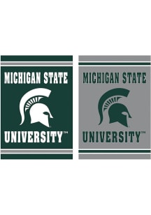 Michigan State Spartans Embossed Suede Banner - Green