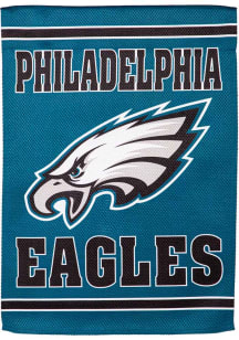 Philadelphia Eagles Embossed Suede Garden Flag - Midnight Green
