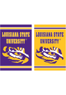 LSU Tigers Embossed Suede Garden Flag - Purple